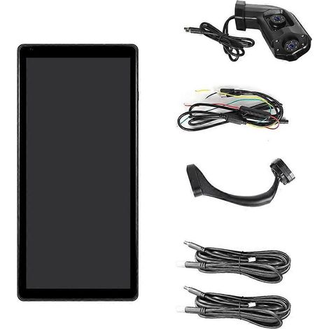 Moniteur vertical de vision latérale de 10,36 pouces pour voiture, camion, bus, rétroviseur tactile, enregistreur DVR 2 canaux IP68, côté gauche (1/5)