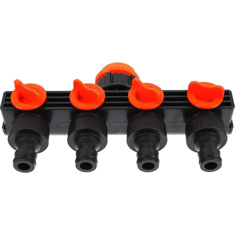 Distributeurs de vannes pour systèmes d'irrigation goutte à goutte, raccords pour tuyaux d'arrosage, robinets extérieurs faciles à utiliser (1/5)