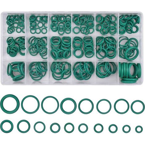Kit d'assortiment de 270 joints toriques - Joints en caoutchouc de 18 tailles pour climatisation automobile, appareils électroménagers, roulements, pompes (1/5)