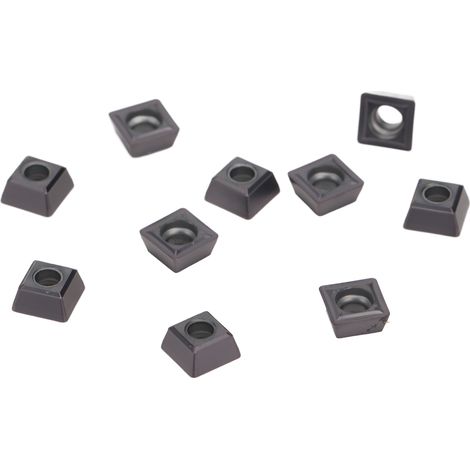 Lot de 10 plaquettes carbure revêtues indexables pour fraisage CNC et tour, type SPMG050204-DG (1/5)