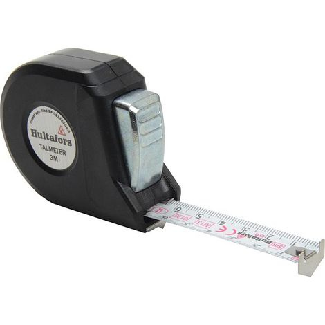 Hultafors Talmeter marking measure tape 3m – 16mm width – Hard-wearing steel – For precise internal and external measurements – Lutz Blades (1/4)