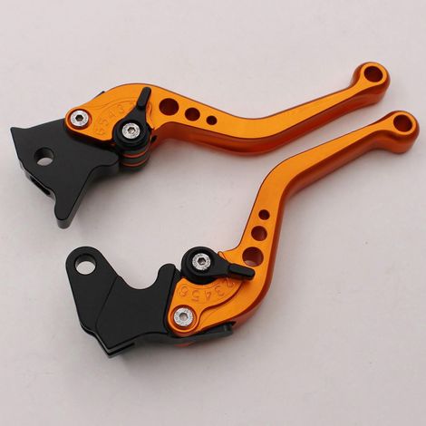 Suitable for Yamaha Feizhi 150 Tianjian King 250 YBR125 Tianjun 125 modified brake horn handle handlebar( Orange 1) (1/5)