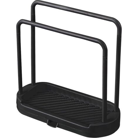 Égouttoir à torchons pour plan de travail, égouttoir à torchons double rangée, porte-serviettes, organiseur d'évier, bac d'égouttage avec plateau récupérateur amovible-AquaForge (1/5)