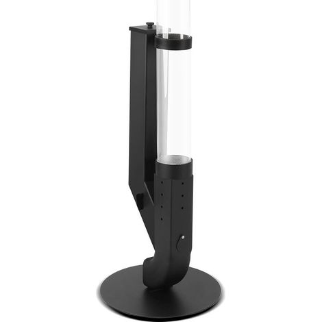 TolleTour Riscaldatore a pellet in acciaio inox 201, tubo in vetro 100 x 8 cm, serbatoio 1 kg, autonomia fino a 60 min, per esterni (1/5)