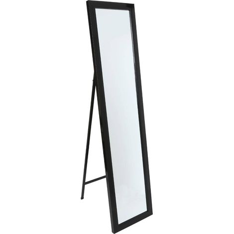 Espejo de pie clásico, 35 x 155 cm, negro (1/5)