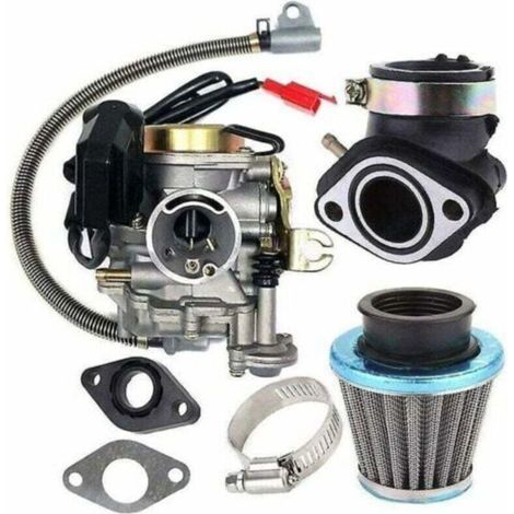 18mm PD18J PD18 Carburateur 4 temps Remplacement pour Scooter Carb GY6 50cc 60cc 80cc 139QMB 139QMA chinois Mobylette Chinois scooters Sunl Baja..dyk.Trywise (1/4)