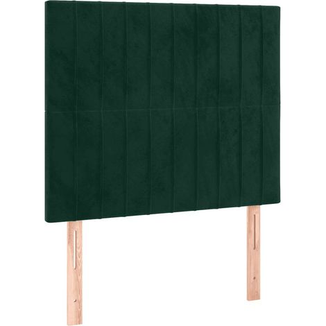 Maison Exclusive - Testiera Verde Scuro 100x5x118/128 cm Velluto