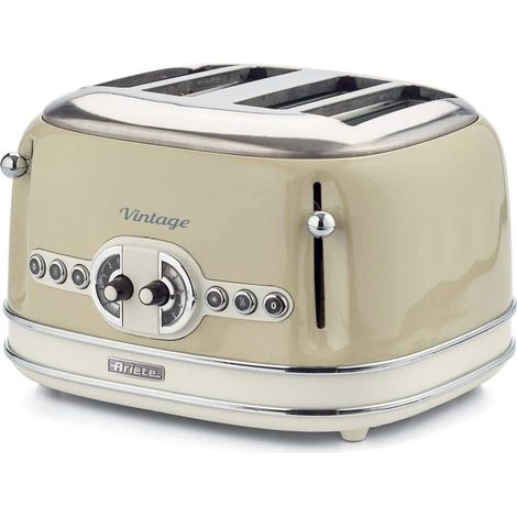 Grille-pain Vintage Beige 4 Fentes 1600W (1/2)