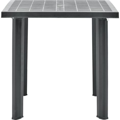 Table de jardin Table d'appoint, Table de Balcon, Anthracite 80x75x72 cm Plastique OIB5959E (1/5)