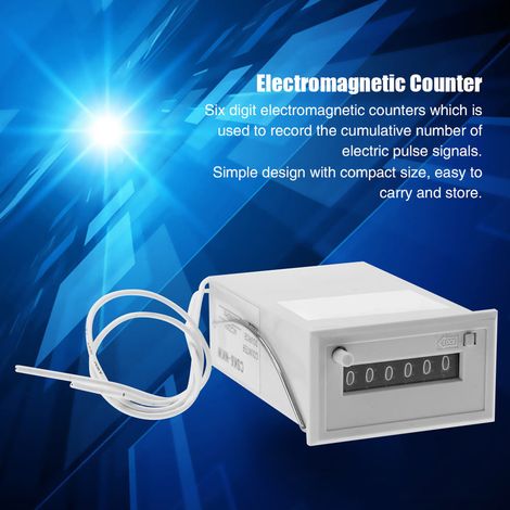 Compteur d'impulsions électromagnétiques à 6 chiffres CSK6-NKW (04 DC 12V)