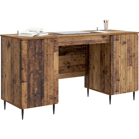 Maison Exclusive - Schreibtisch mit Regal Altholz 142,5 x 50 x 75