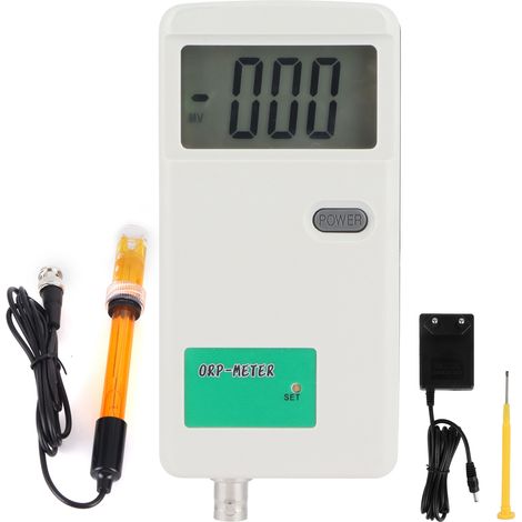 Medidor ORP Portátil, Precisión ±5 mV, Pantalla LCD Iluminada y Carcasa ABS Resistente – Ideal para Piscinas, Acuarios y Agua Potable (1/5)