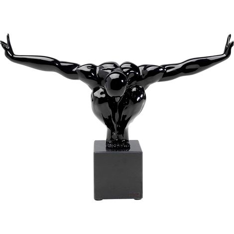 Estatua EQUILIBRIO Grande Color Negro  29 x 43 x 15 cm - SpazioLuzio