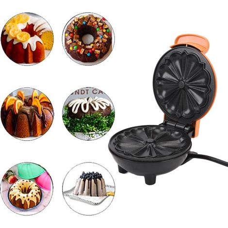 Mini gofrera – 350 W, doble cara, antiadherente, eléctrica, para postres, aperitivos y desayunos en casa – ABS (1/5)