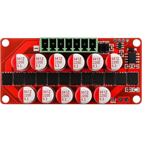 Module d'égalisation 6S pour batteries Li-FePO4 et Li-Ti2O4, égaliseur 6A haute intensité, module actif 6S6A. (1/5)