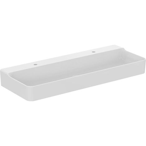 IS Waschtisch Conca, 2 Hl., o.Ül., 1200x450x145mm, Weiß mit IdealPlus (1/5)