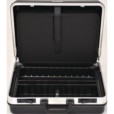 TECWERK Schalenkoffer B490xT188xH365mm m.Wkz.taschen 24,5l ABS-Ku.Alu-Rahmen TECWERK