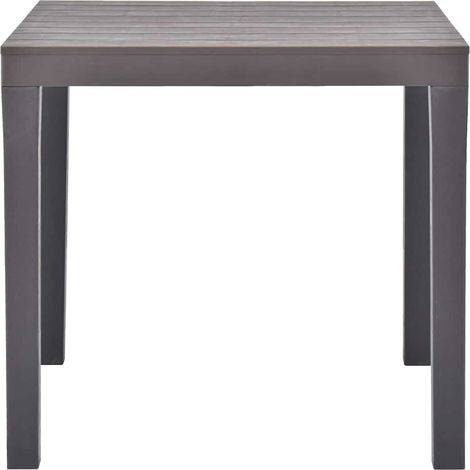 Maison Exclusive - Gartentisch Moccafarben 78 x 78 x 72 cm Kunsts