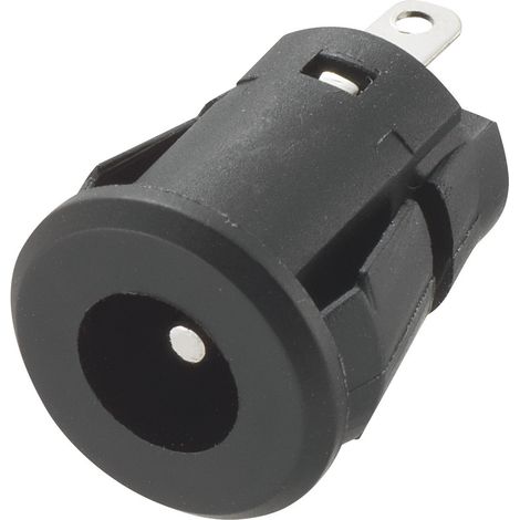 TRU COMPONENTS  Niedervolt-Steckverbinder Buchse, Einbau vertikal  5.8 mm 2.1 mm 1 St.