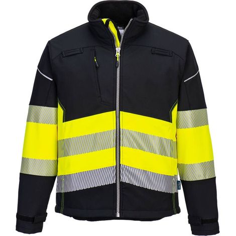 Veste Softshell PORTWEST PW3 Haute Visibilité Classe 1 Jaune / Noir M (1/2)