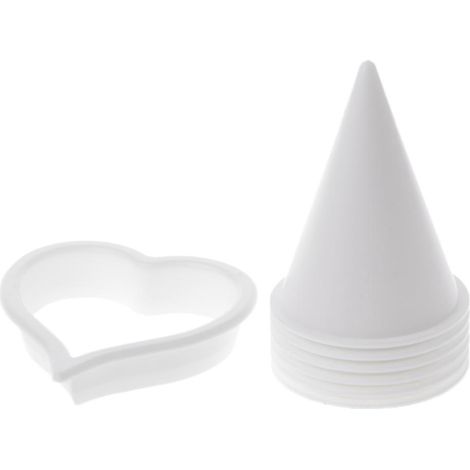 Ensemble de 7 moules à gâteaux en plastique en forme de fleur de lys calla, emporte-pièces pour fondant et biscuits, outils de pâtisserie (1/4)