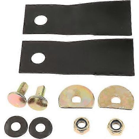 Lot de 2 lames de tondeuse robustes pour Honda GXV160 (14,5 x 4,5 cm). (1/5)