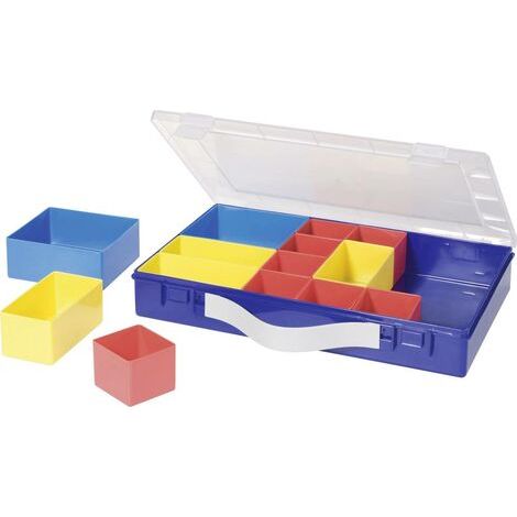 Coffret de rangement séparations variables Hünersdorff 600800 (L x l x H) 332 x 232 x 55 mm Nombre de compartiments: 14 1 pc(s) C59103 (1/5)