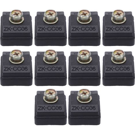 Lot de 10 connecteurs répartiteurs de fils à rupture libre 50 A 400 V 1-6 mm², pince de perçage d'isolant haute puissance pour câblage (1/5)