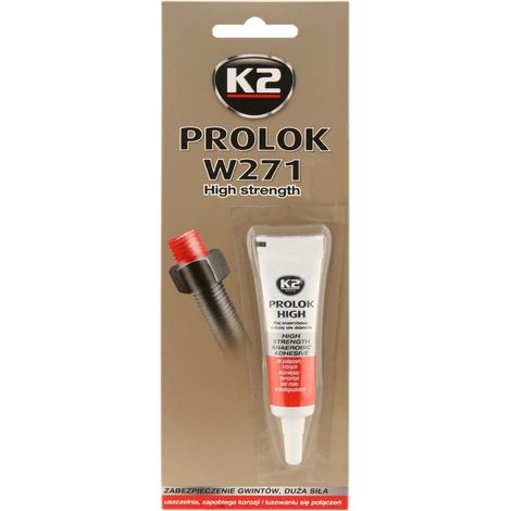 Adhesivo fijador de roscas k2 prolok high alta resistencia antivibración