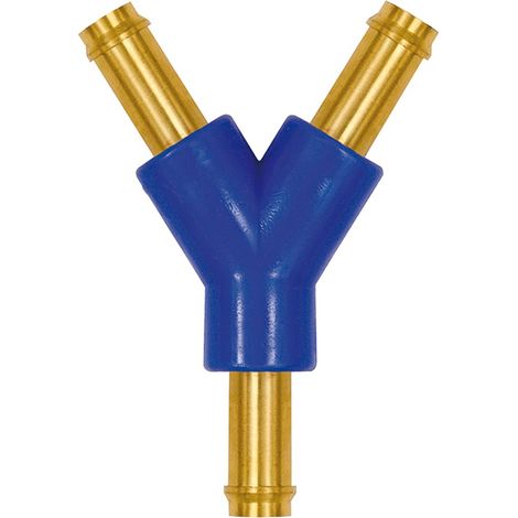 Riegler Y-Schlauchverbindungsstutzen, für Schlauch LW 6, Messing und POM (1/3)