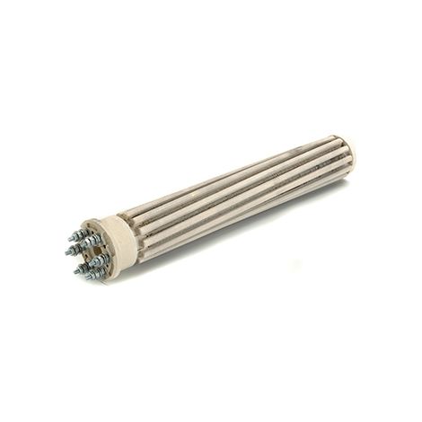 Resistencia de piedra de origen tipo Resm, monofásica, ø: 47mm, potencia 800w, longitud de la varilla: 185mm.