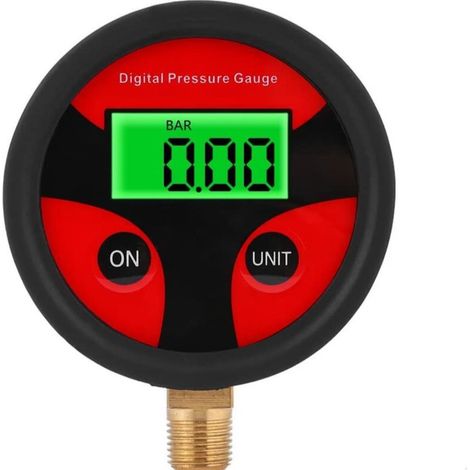 Manomètre Numérique de Pneu, Manomètre Jauge de Pression des Pneus de Voiture Digital LCD Jauge de Pression d'Air des Pneus LCD Numérique pour Voiture Camion Moto 0-200PSI (1/5)