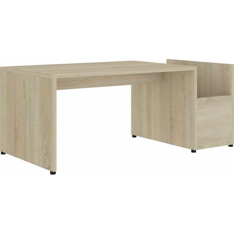 Maison Exclusive - Mesa de centro madera contrachapada color robl (1/5)