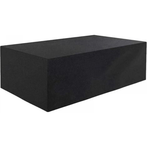Housse de protection pour meubles de jardin, imperméable, coupe-vent, résistante aux UV et au froid, tissu Oxford noir 170 x 94 x 70 cm (1/4)