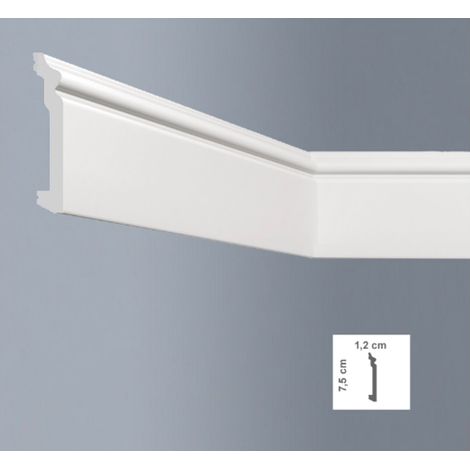 COPRIBATTISCOPA POLIMERO DURO MM 120X75 2MT "L7512 BOVELACCI LUX"