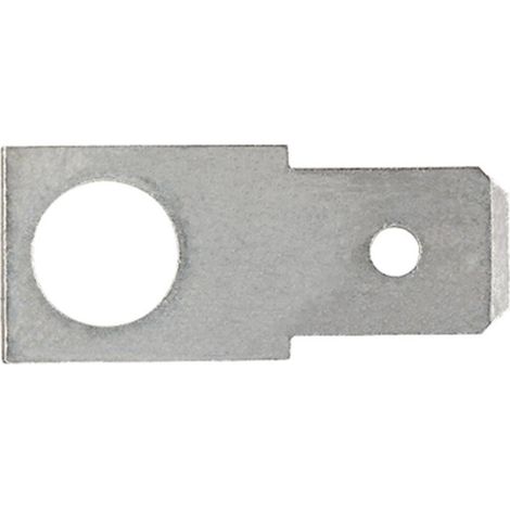 Languette 6.3 x 0.8 mm Klauke 2140 180 ° non isolé métal 1 pc(s) D21829