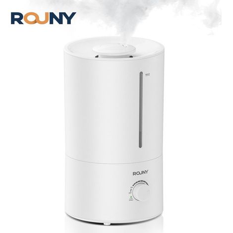ROUNY 4L Luftbefeuchter – Ultraschall, 360°-Nebel, leise, BPA-frei, großes Fassungsvermögen, Weiß (1/5)