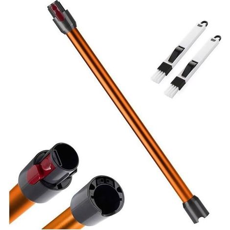 Tube d'extension – – Compatible avec les aspirateurs Dyson V7, V8, V10, V11 et V15 – 73 cm – Orange – Accessoire pour aspirateur (1/5)