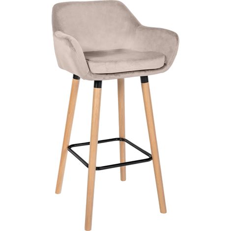 Barhocker Grant Samt creme
