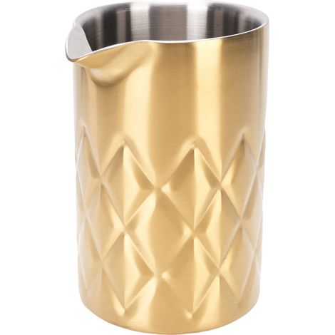 Bicchiere da cocktail da 540 ml, a doppia parete in acciaio inox 304, caraffa di design, bicchieri da bar, accessori da bar, articoli essenziali placcati in oro. (1/5)