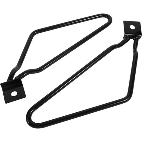 Support de fixation noir pour sacoches moto 2 pièces, compatible XL883/1200 HD1450/1584 (1/3)