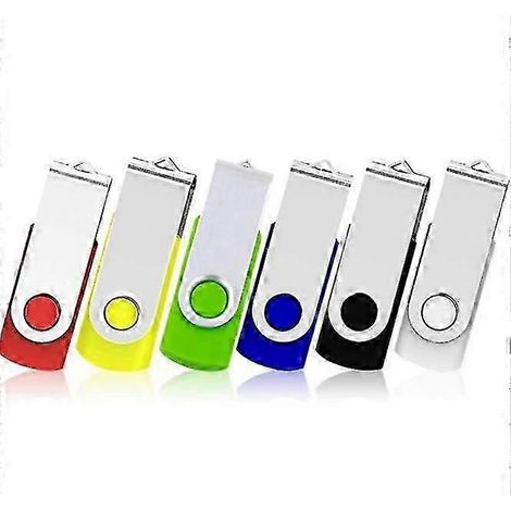 Clé USB 2.0, clé de stockage USB colorée, approvisionnement en gros, lecteur Zip pour le stockage et le partage de données (couleur aléatoire), 32 Go.