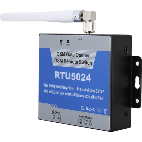 Contrôleur d'accès mobile GSM RTU5024, commande à distance par SMS, contrôle de porte