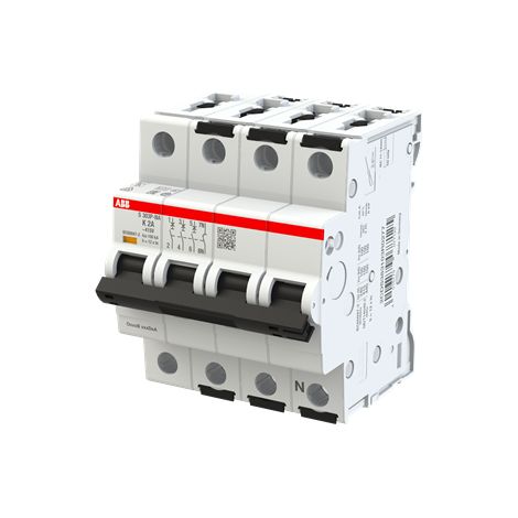 S300P-Disjoncteur 3P+NAD-1A-Courbe K-Pdc 25000A-230/400VAC 100kA-3 modules 2CDS383103R0277 ABB A907712 (1/3)