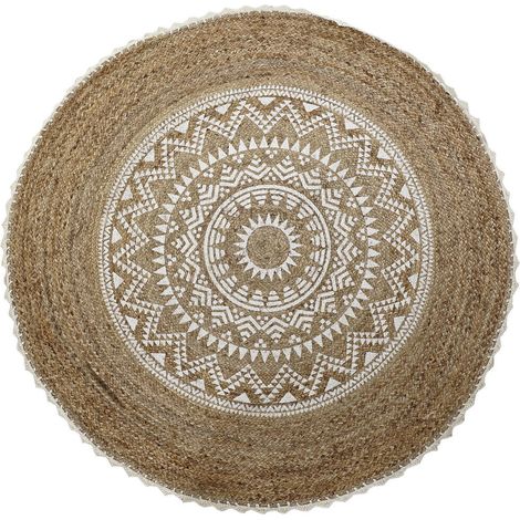 DKD Home Decor Mandala Tapis Marron 200x200 cm (1/4)