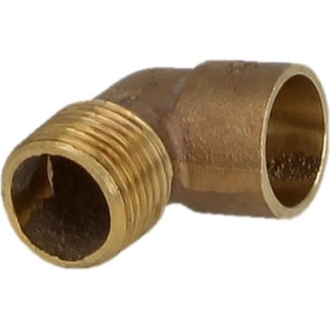 Raccord à braser laiton rouge coude 90° 14 mm x 1/2'' F/FM