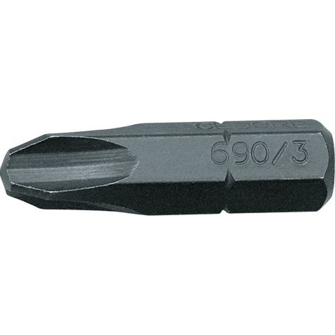 Schraubendreher-Bit 1/4 Gedore Six Pans Für Kreuzschlitzschrauben (PH) 3 x 25 (1/5)