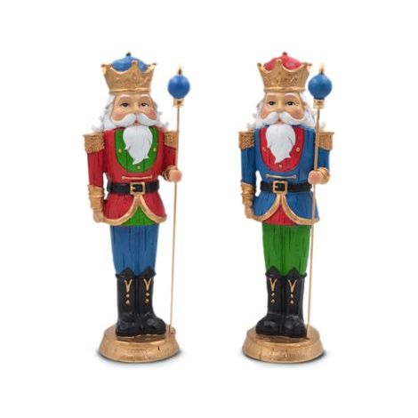 Decorazione Casa Natalizia Schiaccianoci in Resina 26 cm 2 Colori (1/2)