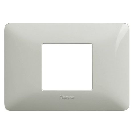 Placca 2p centrati bianco matix