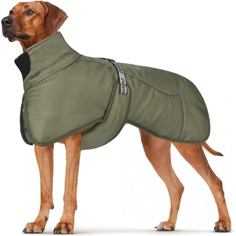 Dog Coats Waterproof Winter Reflective Stripes Jacket for Medium Dogs with Harness Hole Puppy Pet Cold Weather Outfit Clothes Vest (1/5)